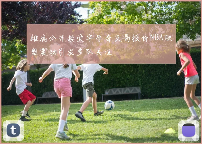 雄鹿公开接受字母哥交易报价NBA联盟震动引发多队关注